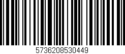 Código de barras (EAN, GTIN, SKU, ISBN): '5736208530449'