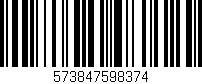 Código de barras (EAN, GTIN, SKU, ISBN): '573847598374'