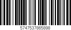 Código de barras (EAN, GTIN, SKU, ISBN): '5747537865898'