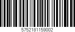 Código de barras (EAN, GTIN, SKU, ISBN): '5752181159002'