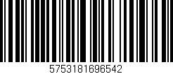 Código de barras (EAN, GTIN, SKU, ISBN): '5753181696542'