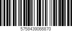 Código de barras (EAN, GTIN, SKU, ISBN): '5758439066870'