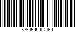Código de barras (EAN, GTIN, SKU, ISBN): '5758589004968'