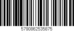 Código de barras (EAN, GTIN, SKU, ISBN): '5790862535875'