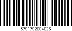 Código de barras (EAN, GTIN, SKU, ISBN): '5791792804826'