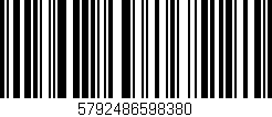 Código de barras (EAN, GTIN, SKU, ISBN): '5792486598380'