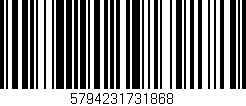 Código de barras (EAN, GTIN, SKU, ISBN): '5794231731868'