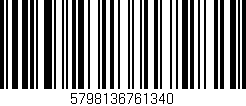 Código de barras (EAN, GTIN, SKU, ISBN): '5798136761340'