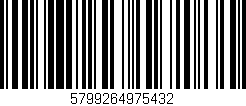 Código de barras (EAN, GTIN, SKU, ISBN): '5799264975432'