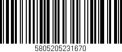 Código de barras (EAN, GTIN, SKU, ISBN): '5805205231670'