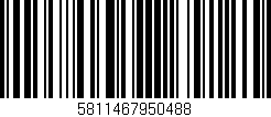 Código de barras (EAN, GTIN, SKU, ISBN): '5811467950488'