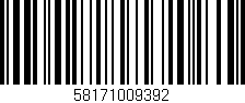 Código de barras (EAN, GTIN, SKU, ISBN): '58171009392'