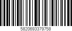 Código de barras (EAN, GTIN, SKU, ISBN): '5820693379758'