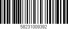 Código de barras (EAN, GTIN, SKU, ISBN): '58231009392'