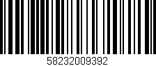 Código de barras (EAN, GTIN, SKU, ISBN): '58232009392'