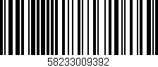 Código de barras (EAN, GTIN, SKU, ISBN): '58233009392'