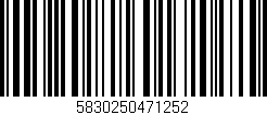 Código de barras (EAN, GTIN, SKU, ISBN): '5830250471252'