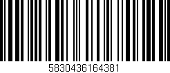 Código de barras (EAN, GTIN, SKU, ISBN): '5830436164381'