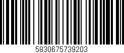 Código de barras (EAN, GTIN, SKU, ISBN): '5830675739203'