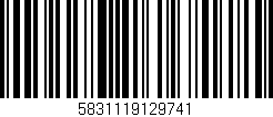 Código de barras (EAN, GTIN, SKU, ISBN): '5831119129741'