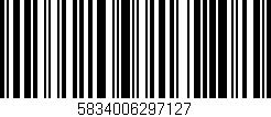 Código de barras (EAN, GTIN, SKU, ISBN): '5834006297127'