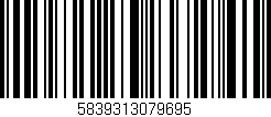 Código de barras (EAN, GTIN, SKU, ISBN): '5839313079695'