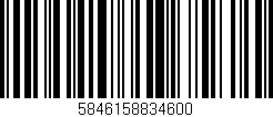 Código de barras (EAN, GTIN, SKU, ISBN): '5846158834600'