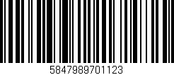 Código de barras (EAN, GTIN, SKU, ISBN): '5847989701123'