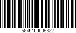 Código de barras (EAN, GTIN, SKU, ISBN): '5849100095622'