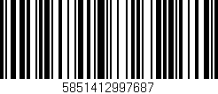 Código de barras (EAN, GTIN, SKU, ISBN): '5851412997687'