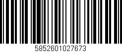 Código de barras (EAN, GTIN, SKU, ISBN): '5852601027673'