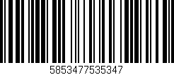 Código de barras (EAN, GTIN, SKU, ISBN): '5853477535347'