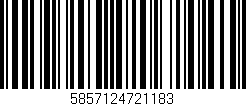 Código de barras (EAN, GTIN, SKU, ISBN): '5857124721183'