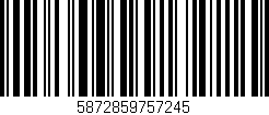 Código de barras (EAN, GTIN, SKU, ISBN): '5872859757245'