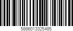 Código de barras (EAN, GTIN, SKU, ISBN): '5886013325485'