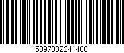 Código de barras (EAN, GTIN, SKU, ISBN): '5897002241488'