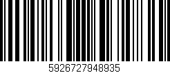 Código de barras (EAN, GTIN, SKU, ISBN): '5926727948935'