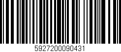 Código de barras (EAN, GTIN, SKU, ISBN): '5927200090431'