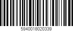 Código de barras (EAN, GTIN, SKU, ISBN): '5940018020339'