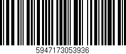 Código de barras (EAN, GTIN, SKU, ISBN): '5947173053936'