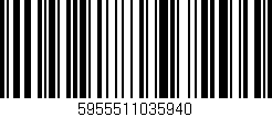 Código de barras (EAN, GTIN, SKU, ISBN): '5955511035940'