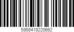 Código de barras (EAN, GTIN, SKU, ISBN): '5958418220662'