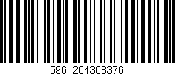 Código de barras (EAN, GTIN, SKU, ISBN): '5961204308376'