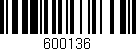 Código de barras (EAN, GTIN, SKU, ISBN): '600136'