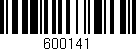 Código de barras (EAN, GTIN, SKU, ISBN): '600141'