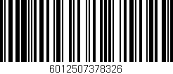 Código de barras (EAN, GTIN, SKU, ISBN): '6012507378326'