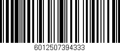 Código de barras (EAN, GTIN, SKU, ISBN): '6012507394333'