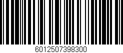 Código de barras (EAN, GTIN, SKU, ISBN): '6012507398300'