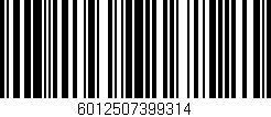 Código de barras (EAN, GTIN, SKU, ISBN): '6012507399314'