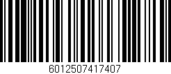 Código de barras (EAN, GTIN, SKU, ISBN): '6012507417407'